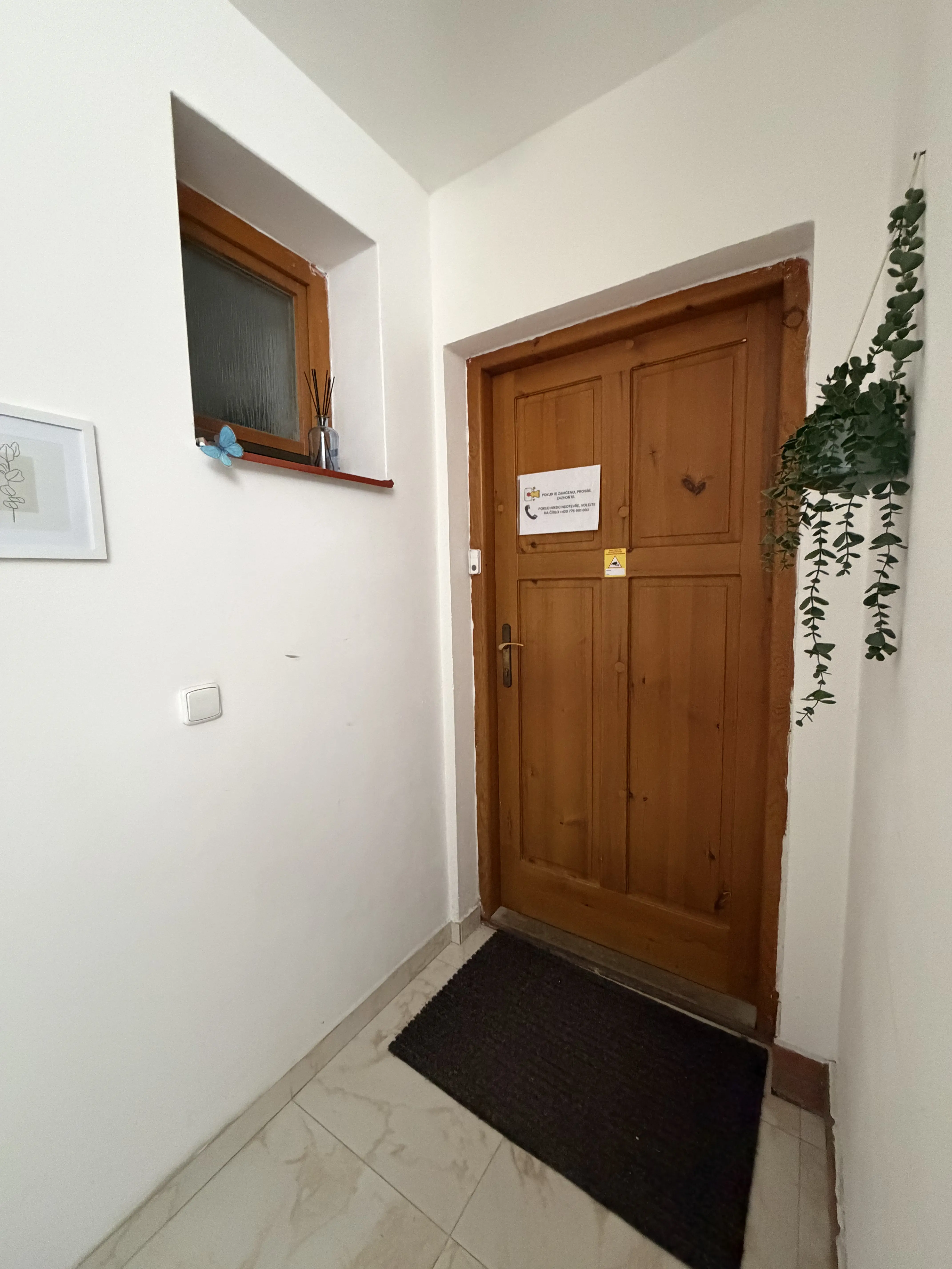 Vchodové dřevěné dveře do centra